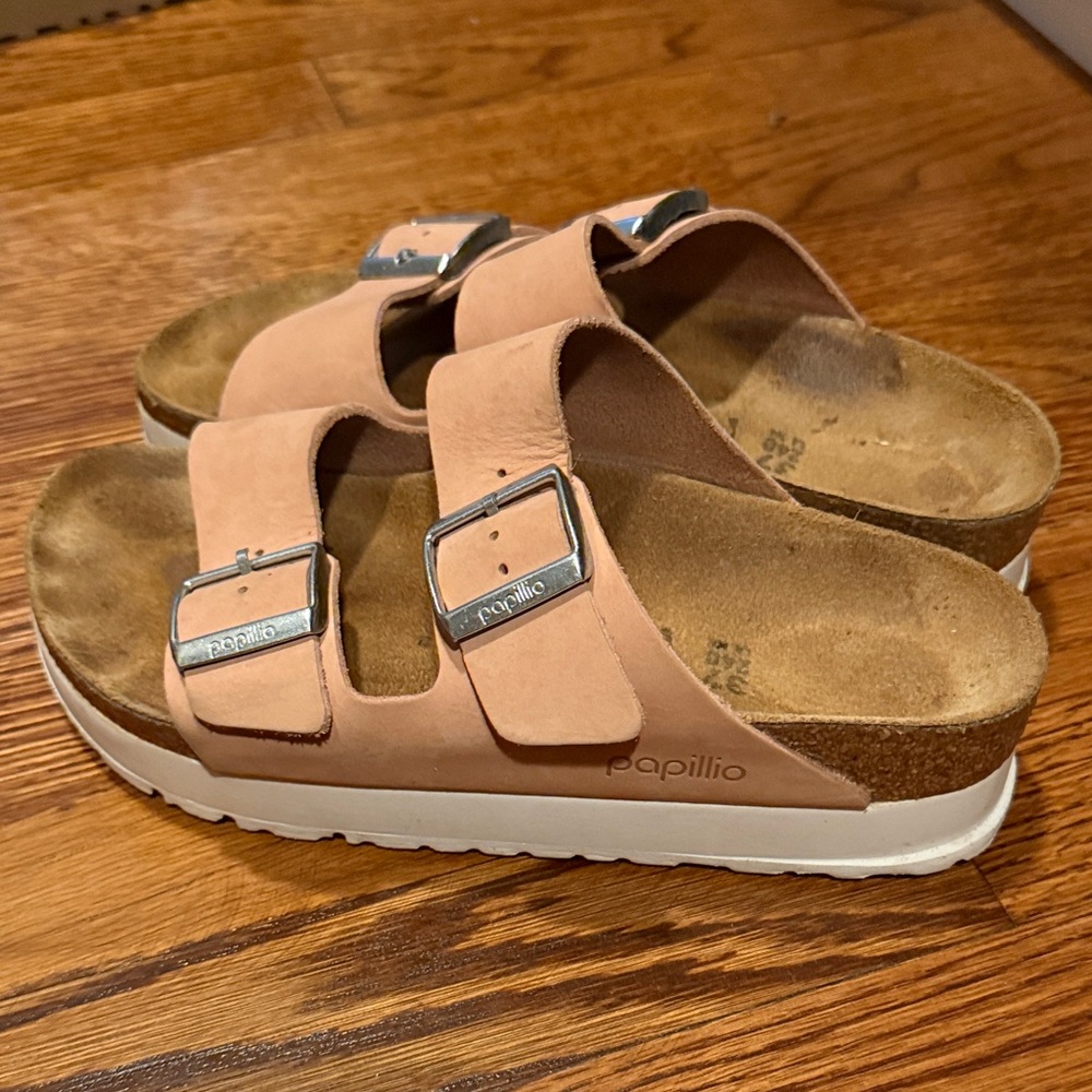 Papillio Blush Sandals with Metallic Buckles